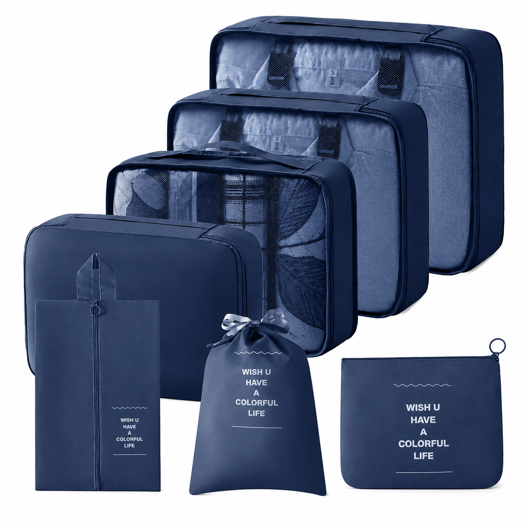 ADALORAA Travel Organizer Set - 7 Pieces