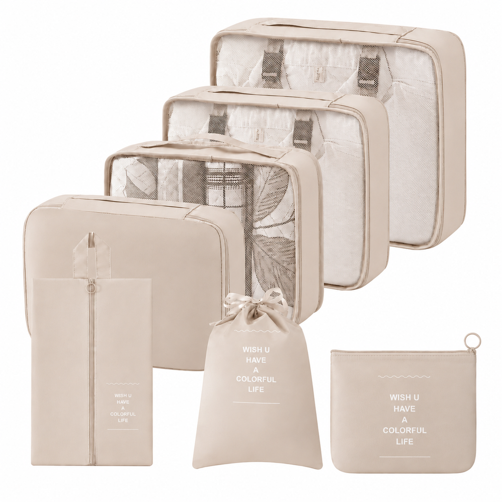 ADALORAA Travel Organizer Set - 7 Pieces