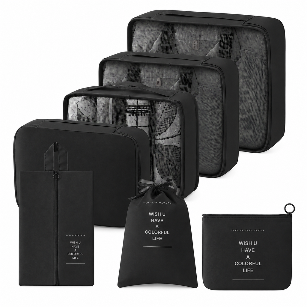 ADALORAA Travel Organizer Set - 7 Pieces