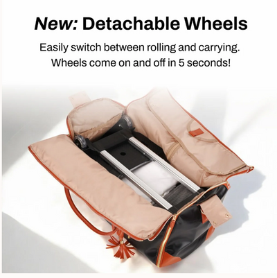 Detachable Wheels in Seconds